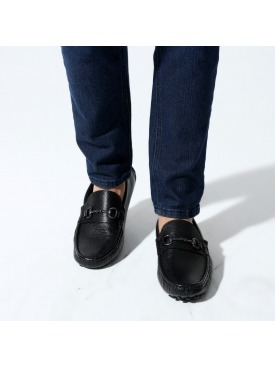 Siyah Deri Loafer Erkek Ayakkabısı