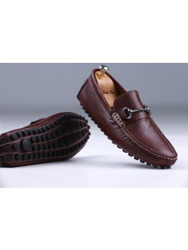 Bordo Deri Tokalı Erkek Ayakkabısı